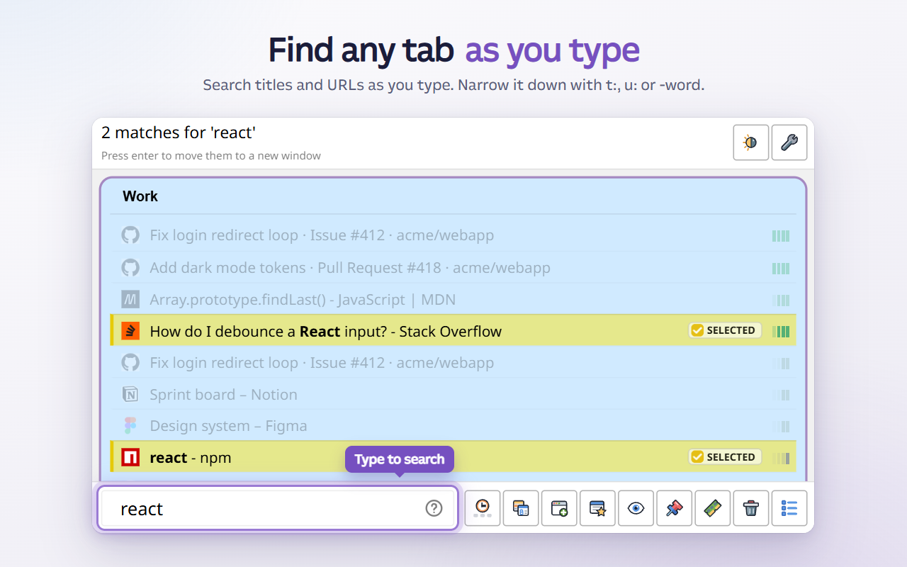 Tab Manager Plus screenshot 2